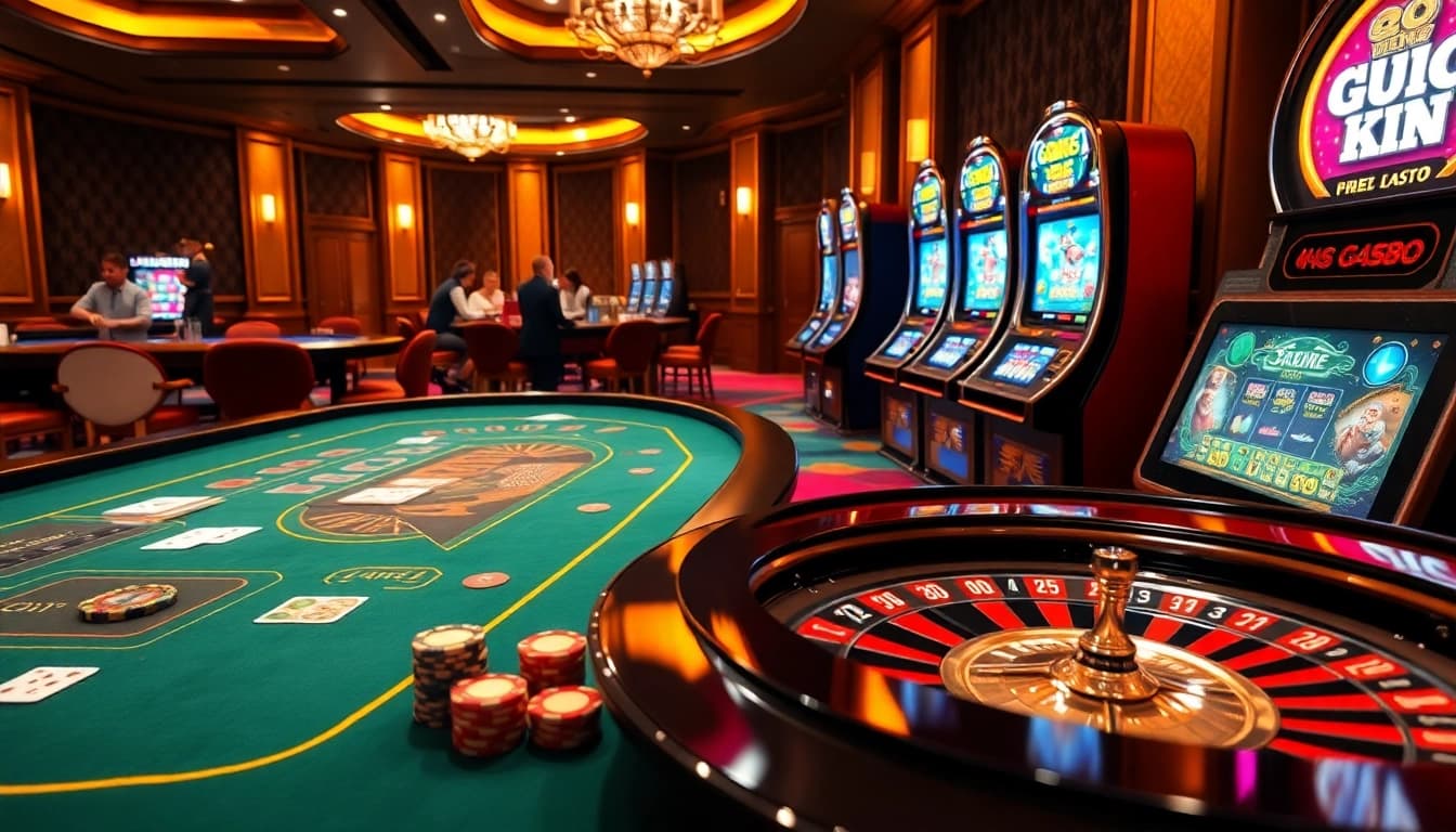 Experience the excitement of GO88 at a vibrant casino filled with engaging games and vibrant colors.