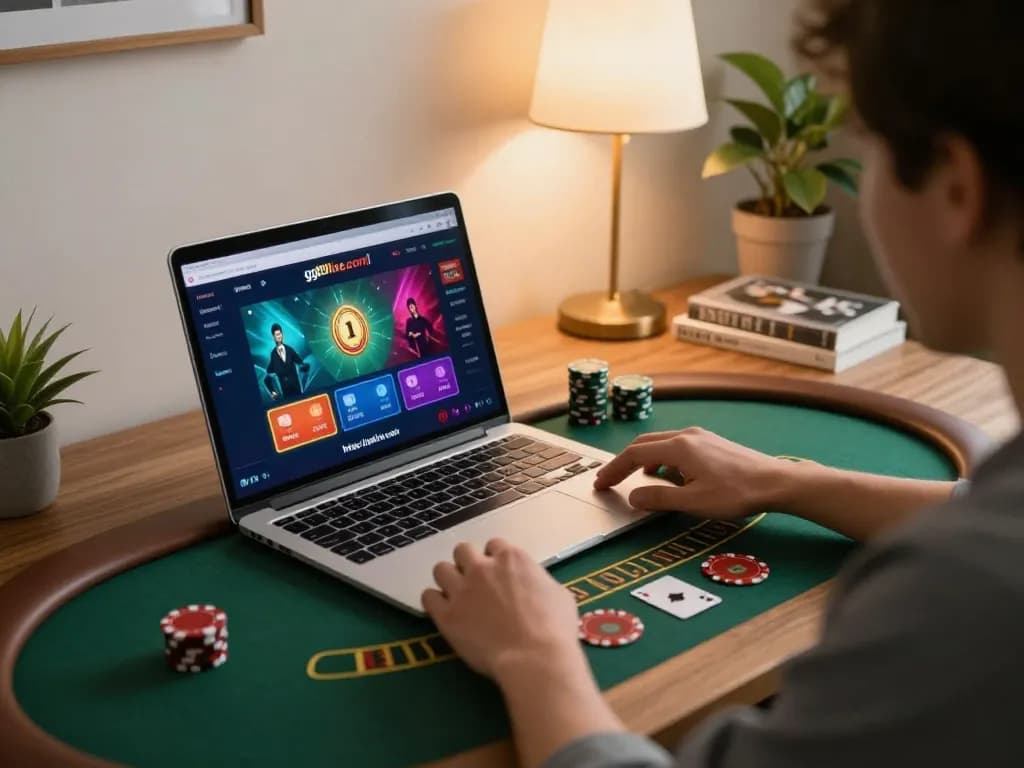 Playing blackjack online at home through https://gg88live.com/ with an engaging and user-friendly interface.