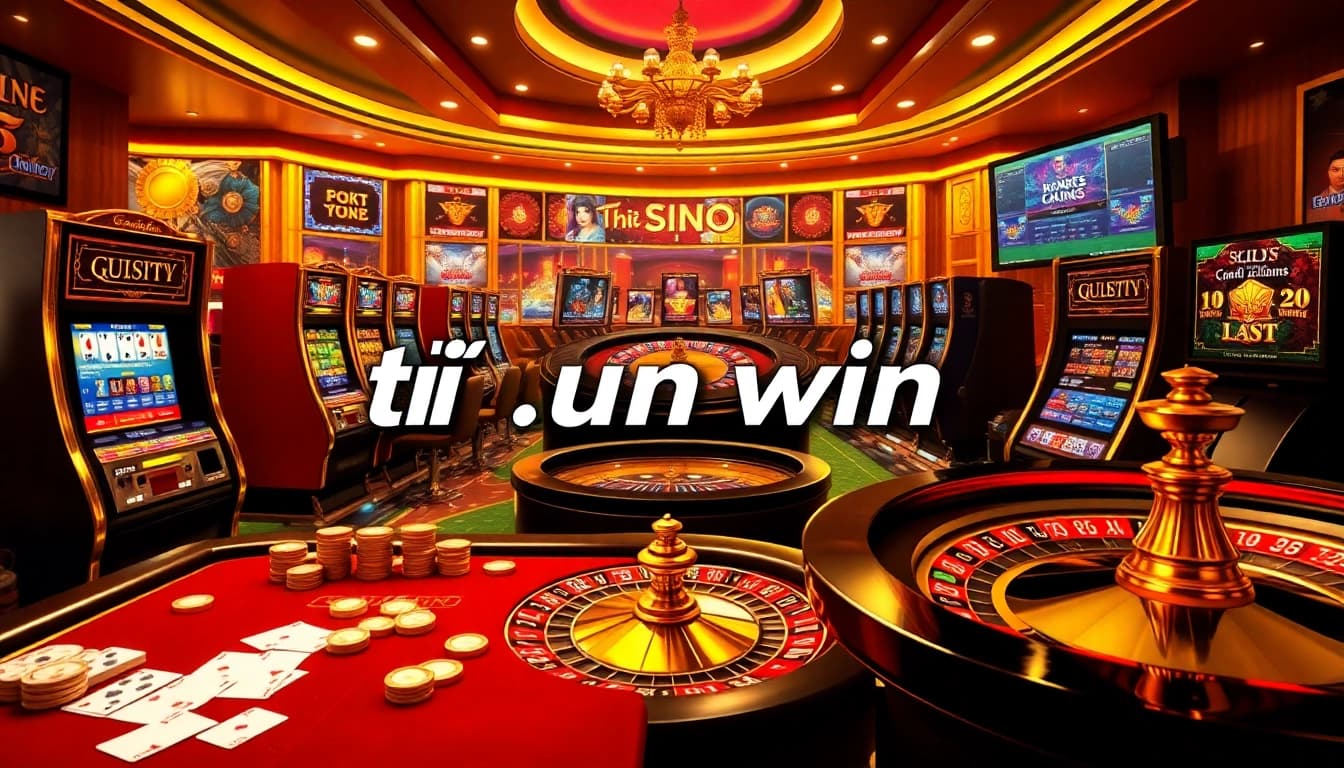 Tải sun win with excitement at a luxurious online casino featuring poker and slots.