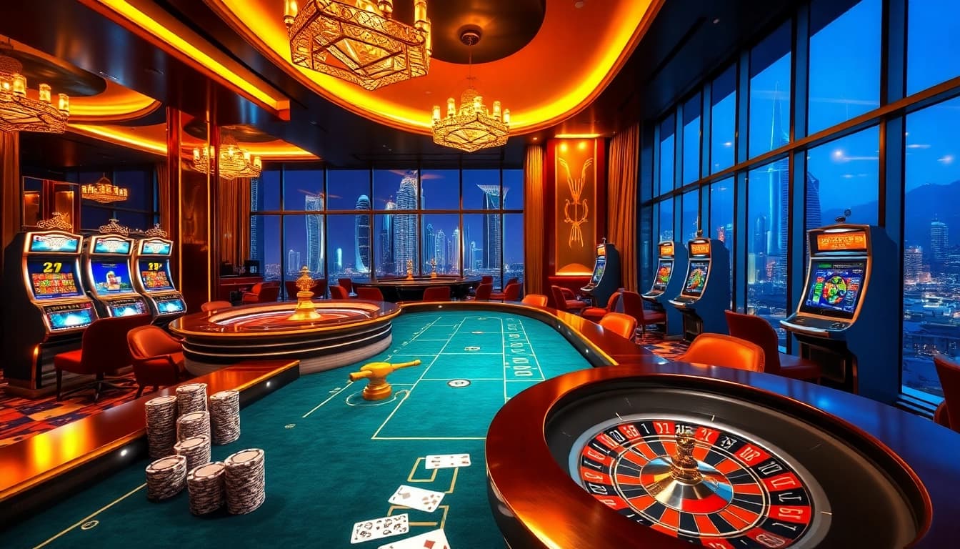 Experience luxury gambling excitement at https://oxbet89.com/ with vibrant casino elements and Dubai skyline.
