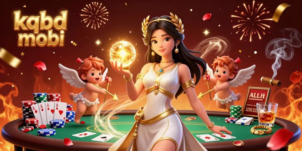 Engage with kqbd mobi - a vibrant casino scene filled with celebration, poker action, and stunning details.