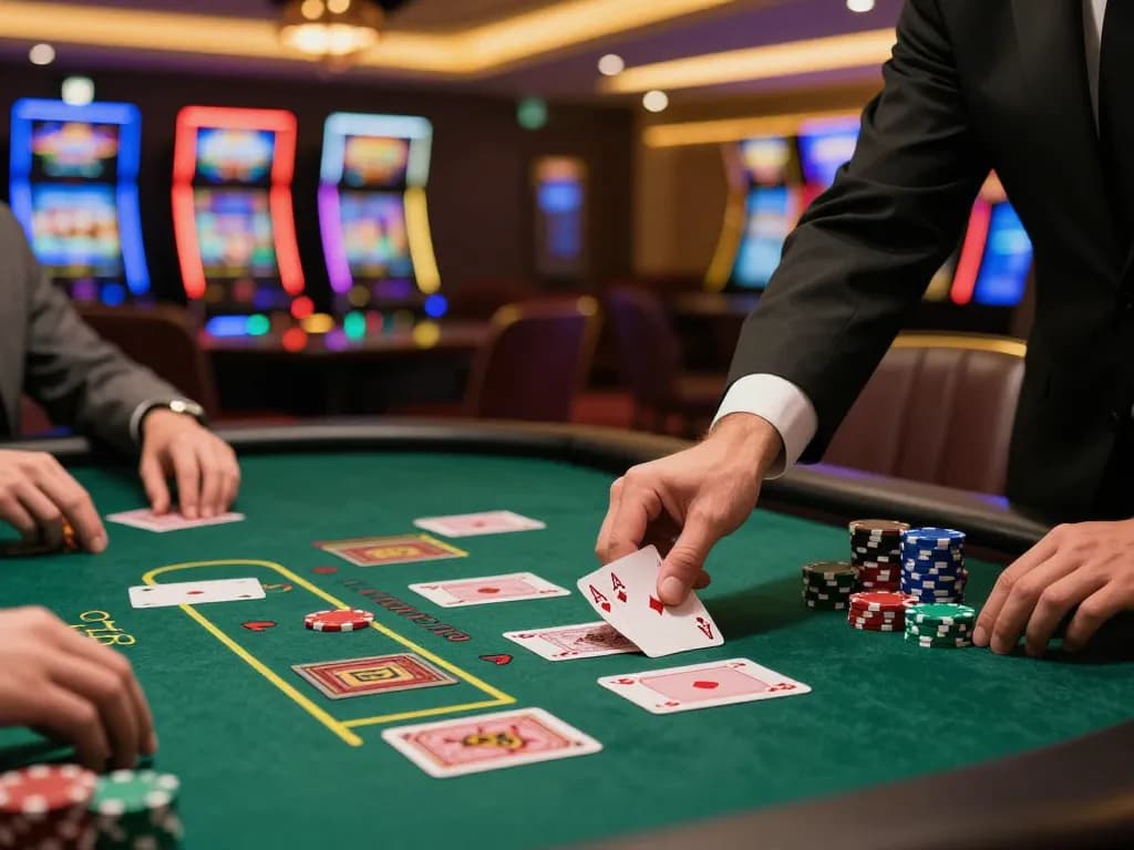 Players strategizing at the blackjack table at 789club with winning hands visible