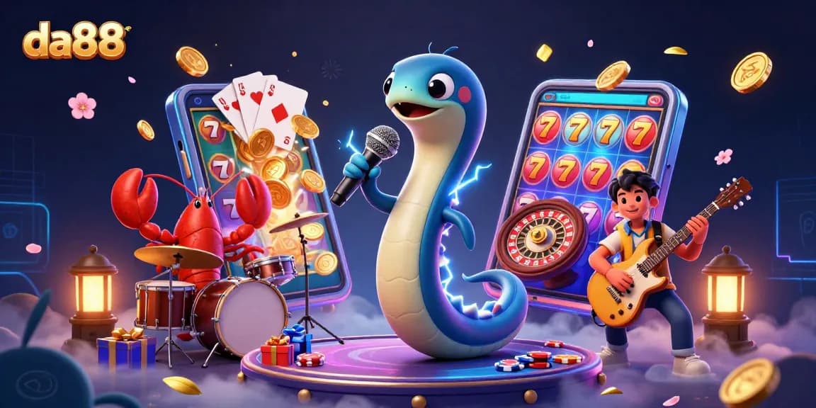 Experience the vibrant underwater casino scene with da88 featuring thrilling slots and dynamic characters.