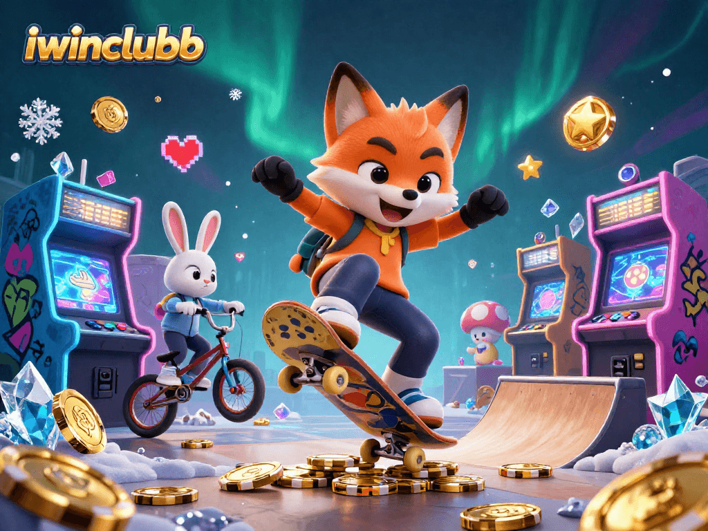Jump into the action at iwinclubb with thrilling characters and vibrant casino elements!