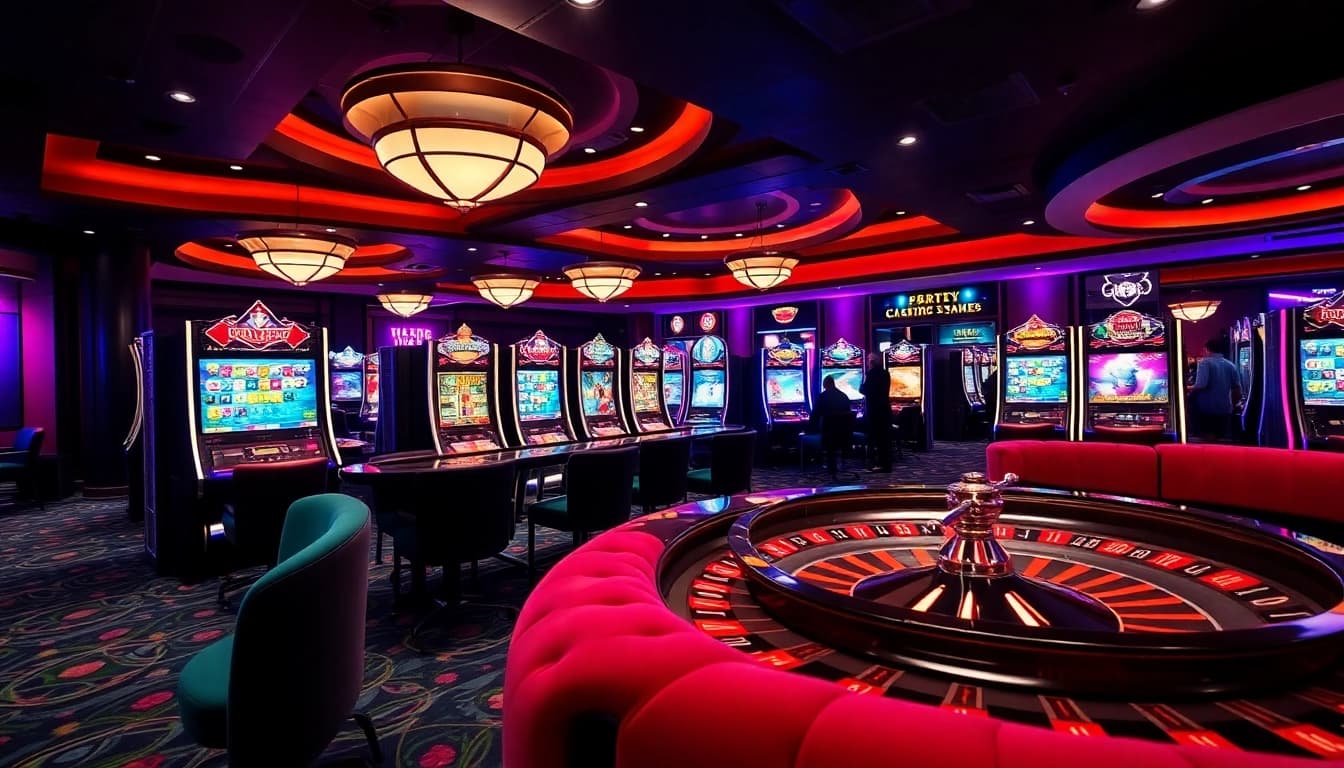 Experience the thrill of crypto online casinos with vibrant slot machines and poker tables.