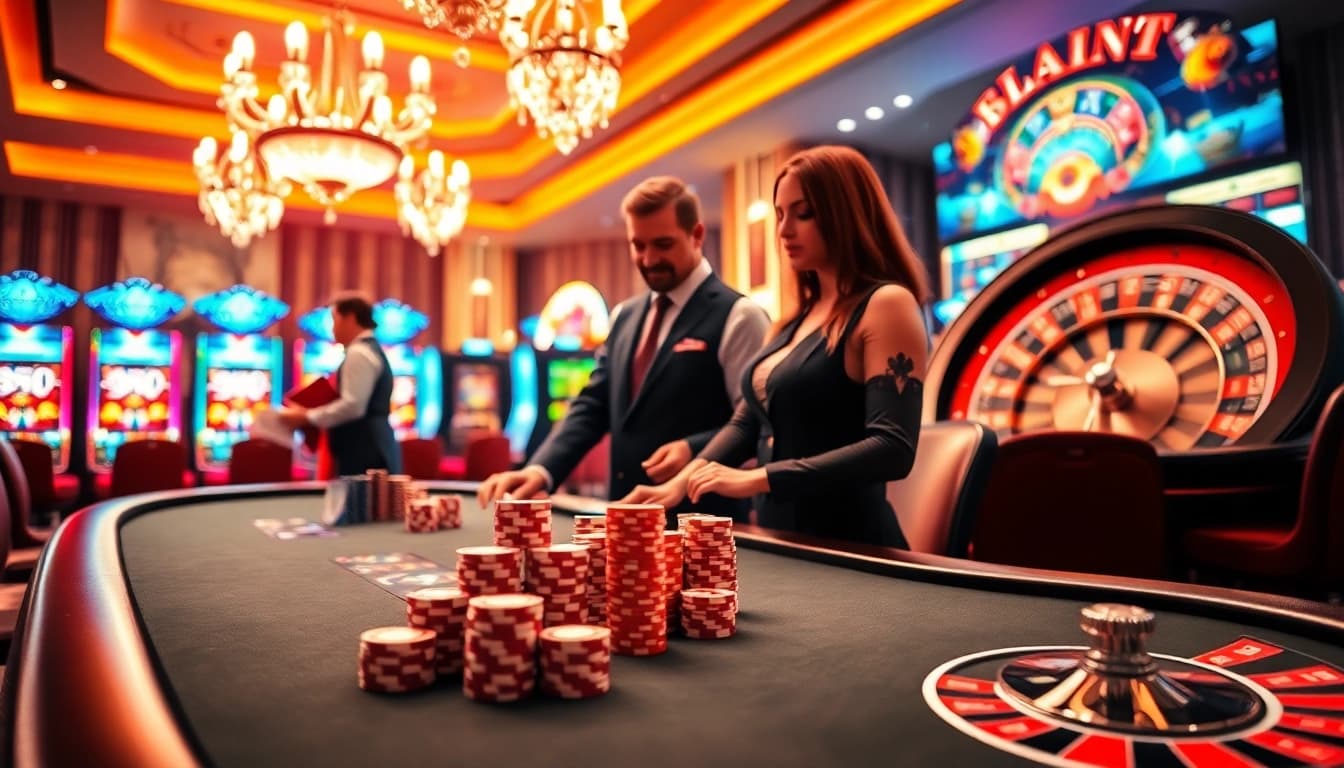 Experience high-stakes gaming at https://king88hz.vip/, featuring thrilling poker action and extravagant casino decor.