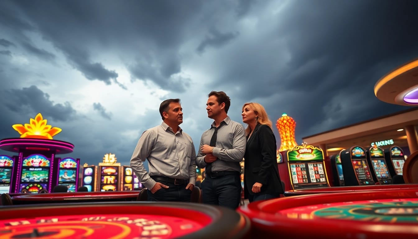Consultation for hurricane damage public adjuster Florida visible in a casino context.
