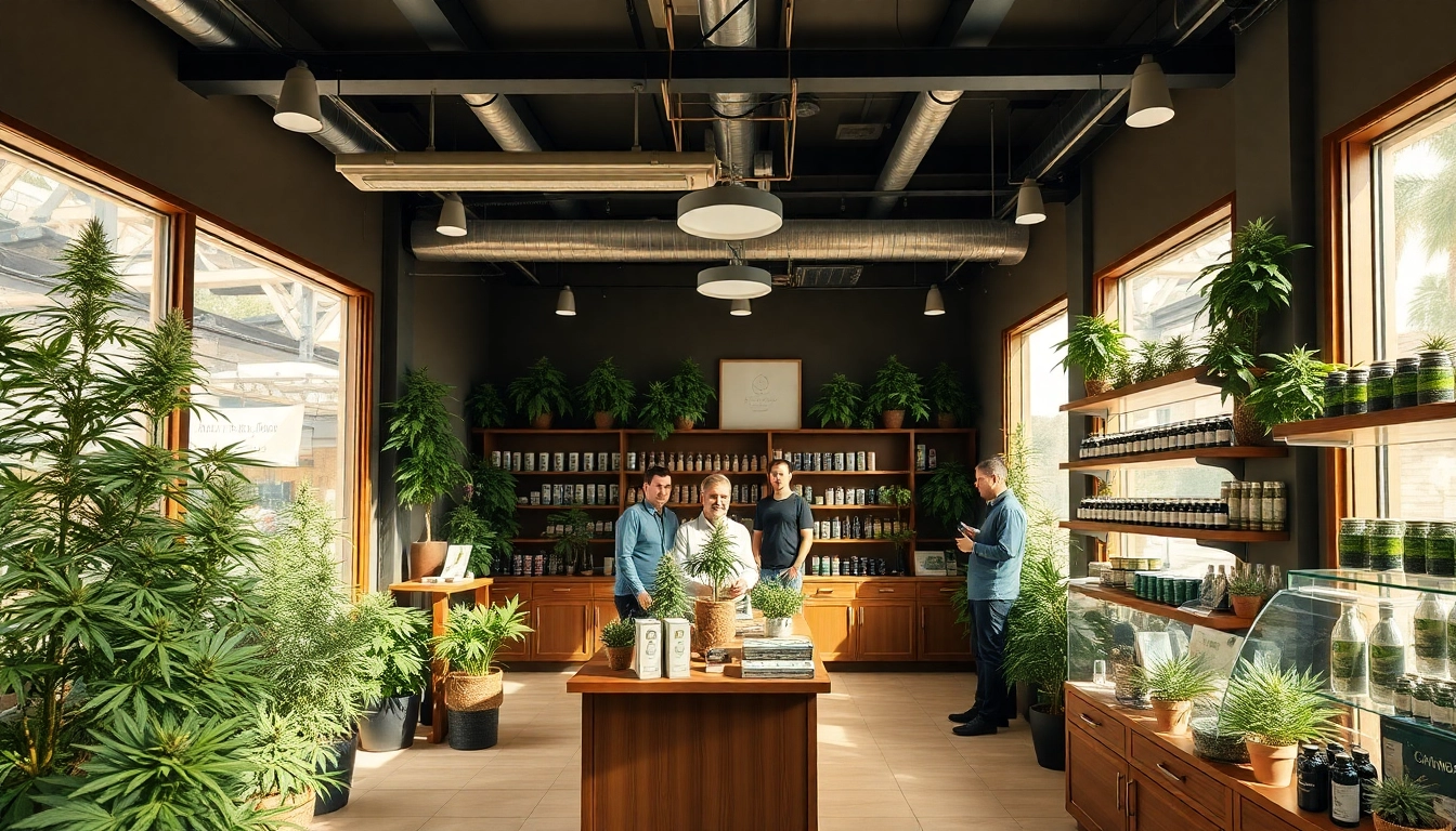 Interacting at Weedmaps Lloret de Mar showcasing vibrant cannabis products.