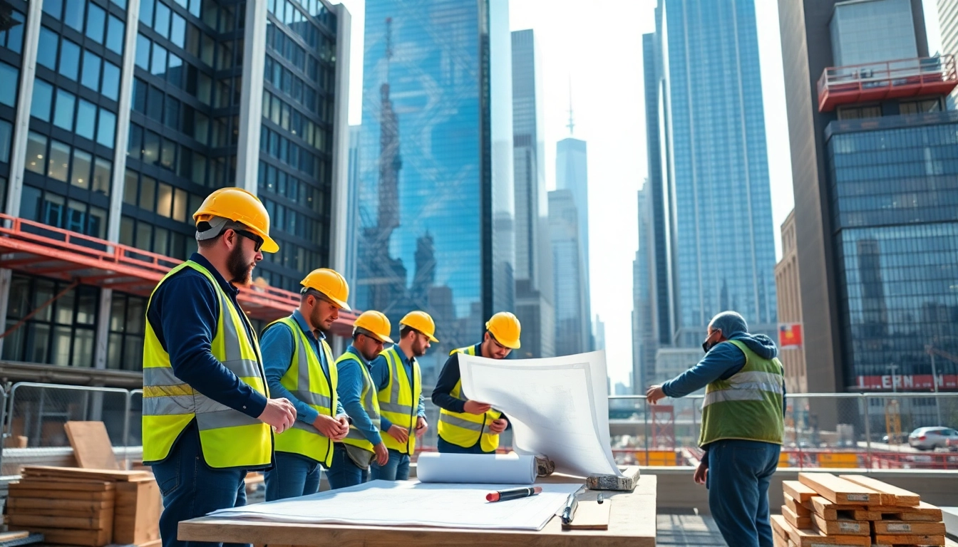 New York Commercial General Contractor collaborating on a construction project in NYC.