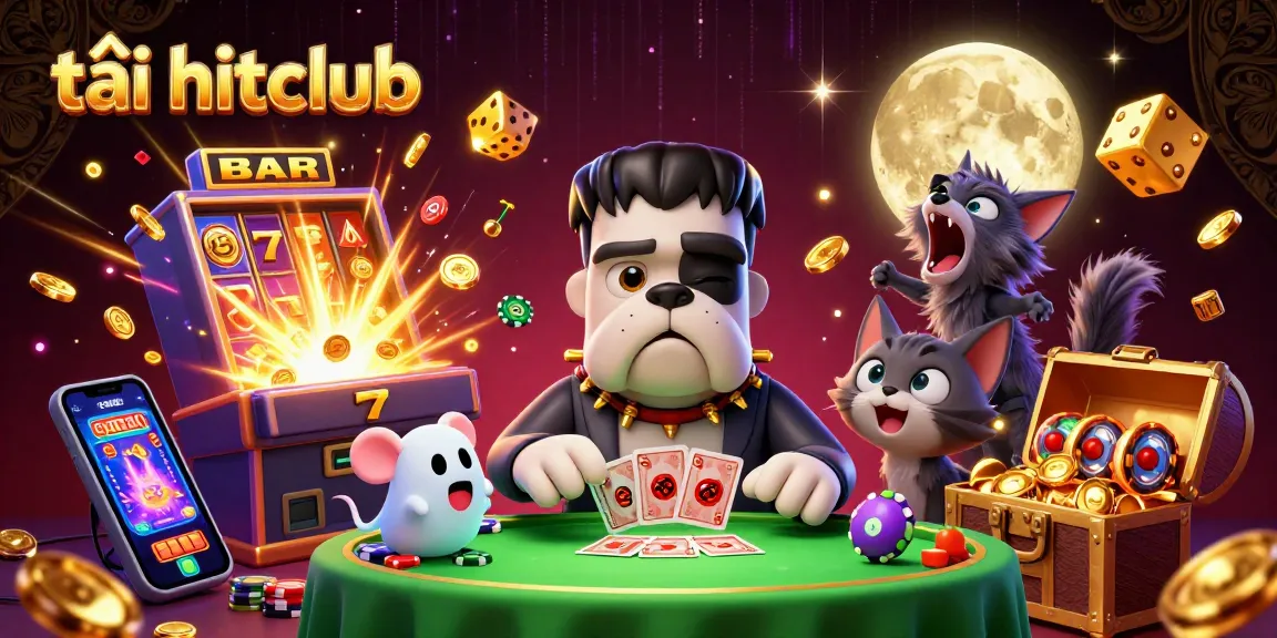Engage in thrilling gaming action at tải hitclub with lively characters and dynamic casino elements.
