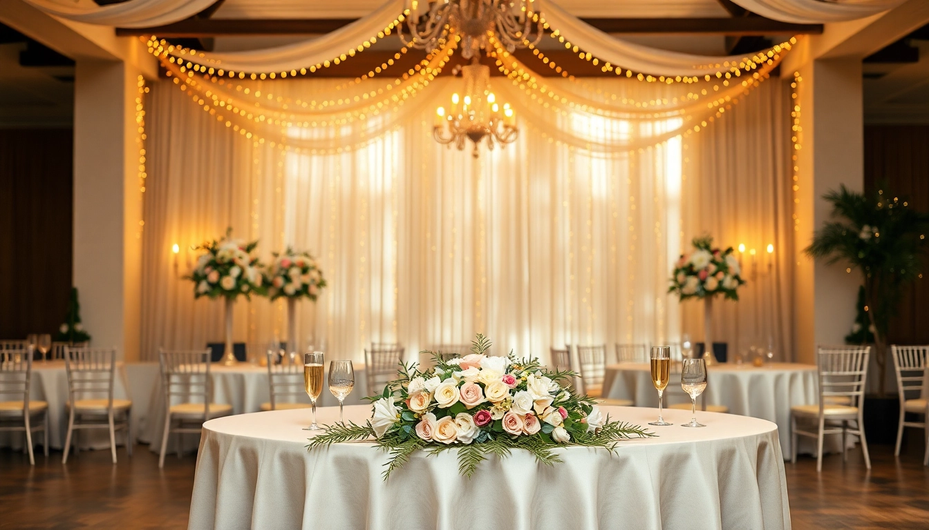 Experience the charm of the Best Wedding Venue Jacksonville with elegant decorations and warm ambiance.