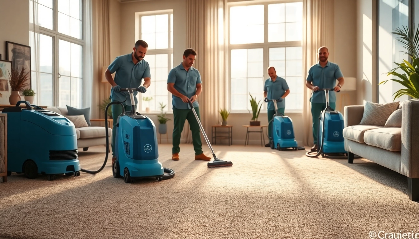 Expert carpet cleaners lincoln ca demonstrating equipment on an indoor carpet.