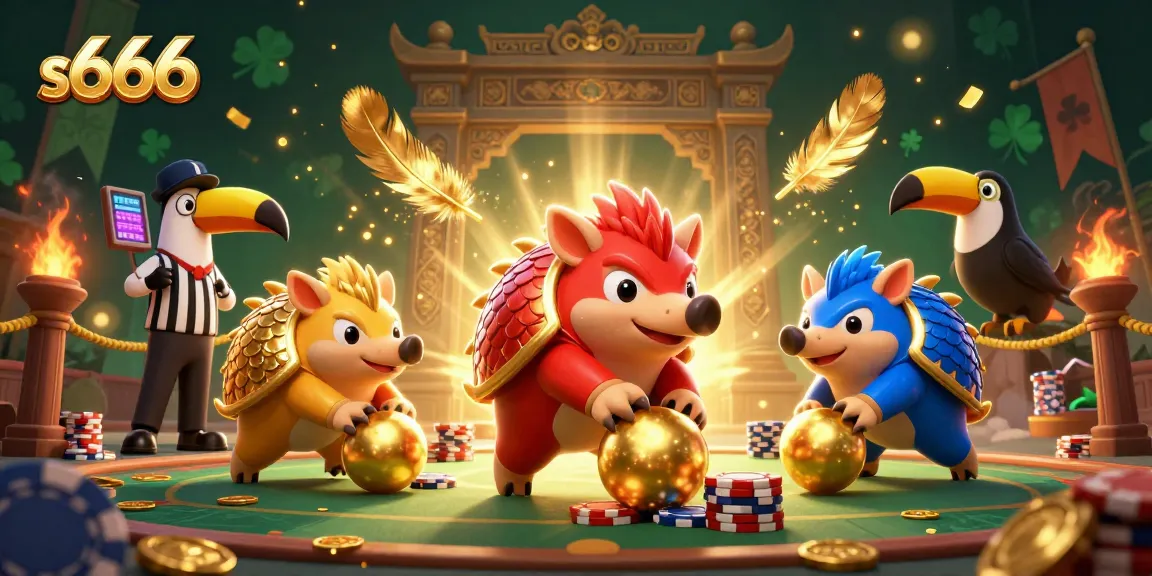 Experience thrilling gameplay at s666 featuring dynamic pangolins competing amidst casino excitement.